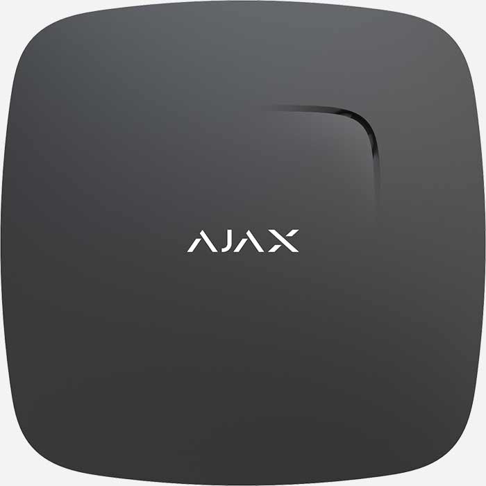 Svart brandvarnare - Ajax FireProtect Plus är en snyggt designat brandvarnare som finns i vitt och svart