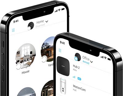 Ajax app - Enkel larmadministration och verifiering för larm