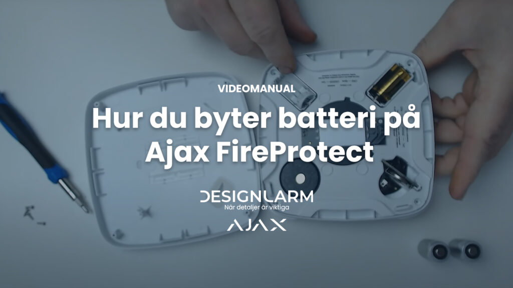 Hur du byter batteri på Ajax FireProtect