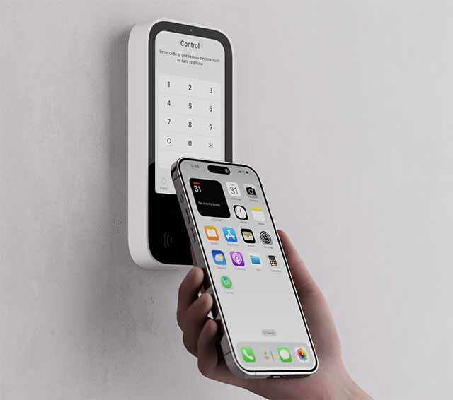 Ajax Keypad Touchscreen - Aktiverra med din mobiltelefon